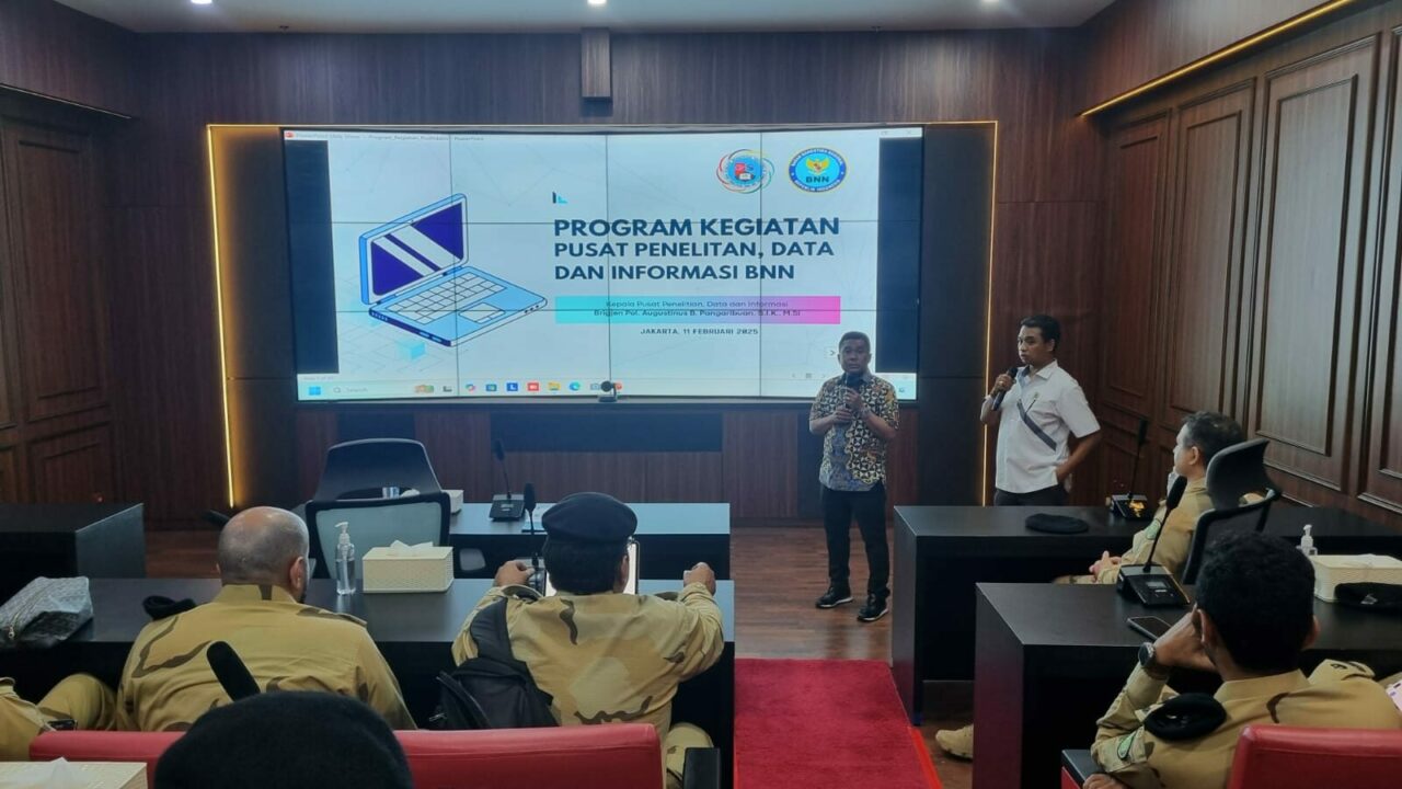 Kunjungan/Audensi Direktorat Jenderal Narkotika Kerajaan Saudi Arabia ke Pusat Penelitian Data dan Informasi BNN